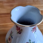 Vintage kukkakuvioinen maljakko Bavaria - pikkukuva 5