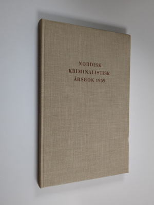 Nordisk kriminalistisk årsbok 1959