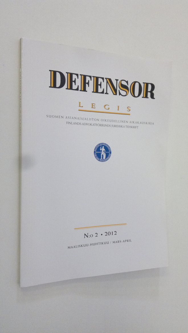 Defensor legis 2/2012 : Suomen asianajajaliiton äänenkann...