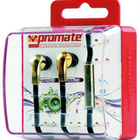Promate Chrome In-Ear Headset, 1.25m, kulta/musta *UUSI* - pikkukuva 1