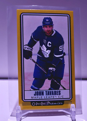 John Tavares Premier Tallboys Yellow Border OPC 21-22