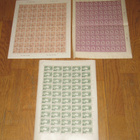 3kpl: paketti vanhat postimerkkiarkit (H) **, oo - pikkukuva 1