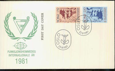 Norja Mi 845-6 FDC