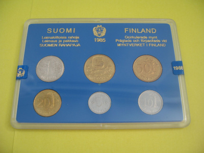 Suomi 5p - 5mk rahasarja - 1985