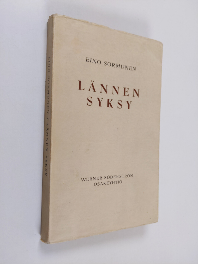 Eino Sormunen : Lännen syksy