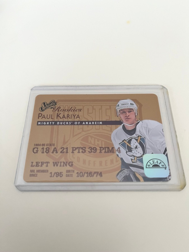 1995-96 Leaf Studio Rookies Paul Kariya #3