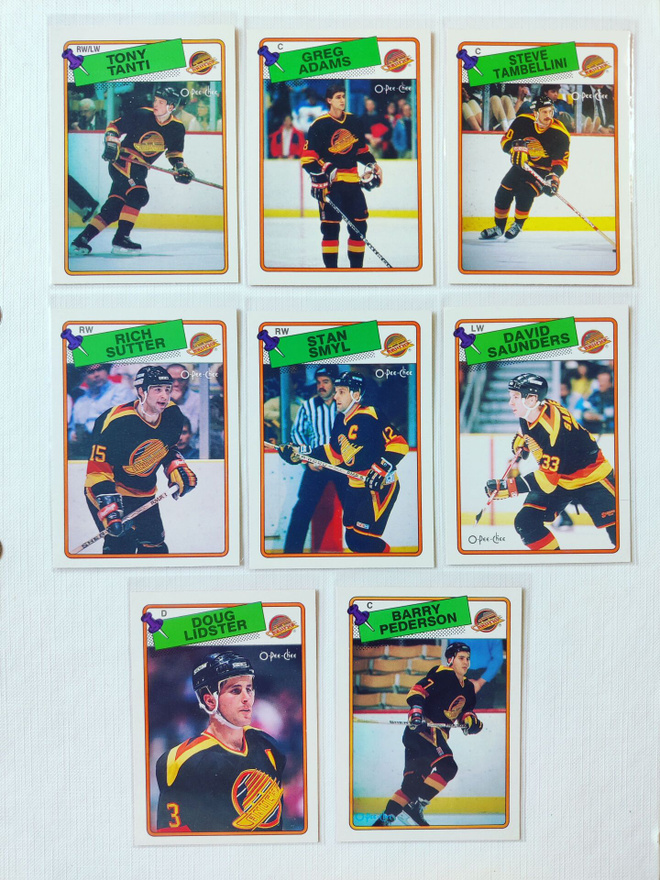 88-89 Opc - Vancouver Canucks 8kpl