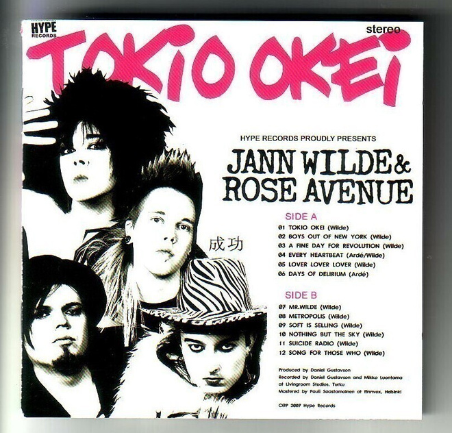 cd, Jann Wilde & Rose Avenue - Tokio Okei [rock, glamrock]