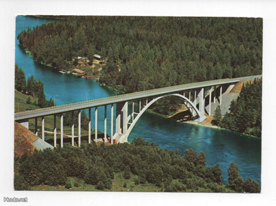 LEPPÄVIRTA: silta, ilmakuva (T:mi Karhumäki 3084, väri))