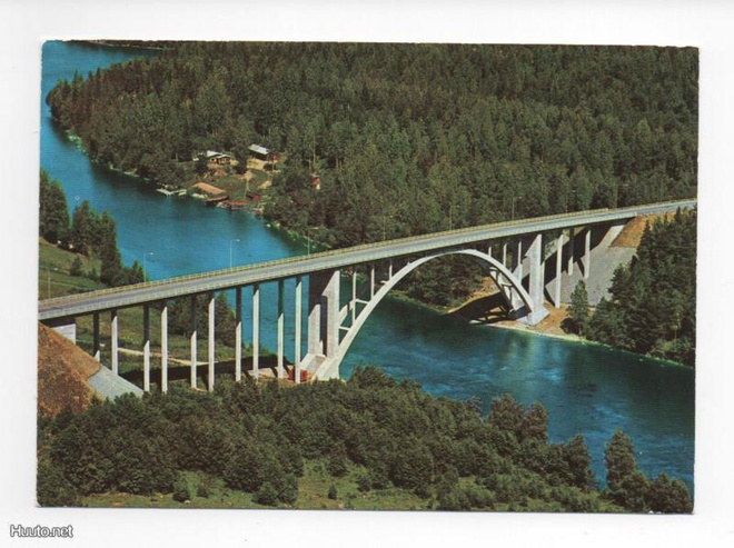 LEPPÄVIRTA: silta, ilmakuva (T:mi Karhumäki 3084, väri))
