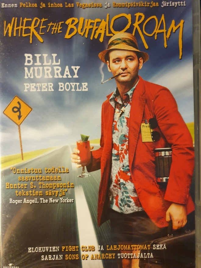 WHERE THE BUFFALOROAM DVD Bill Murray UUSI!