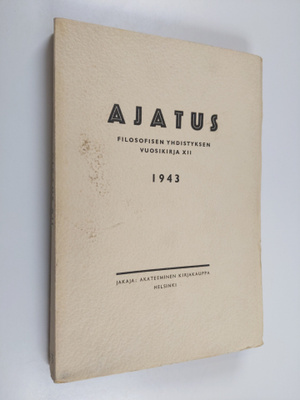 Ajatus 12 : Filosofisen yhdistyksen vuosikirja
