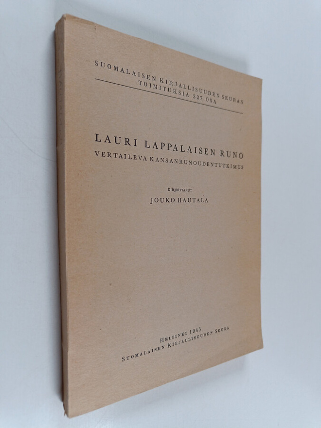 Jouko Hautala : Lauri Lappalaisen runo - vertaileva kansa...