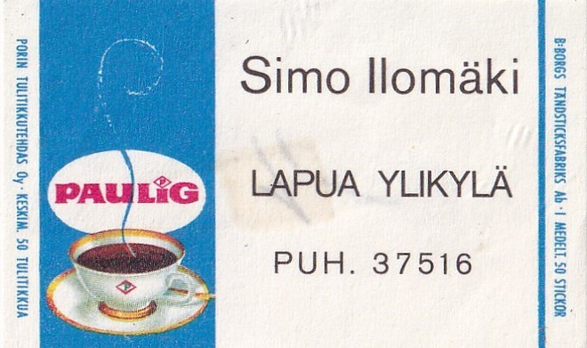 Lapua Ylikylä, Simo Ilomäki, Paulig   8/7