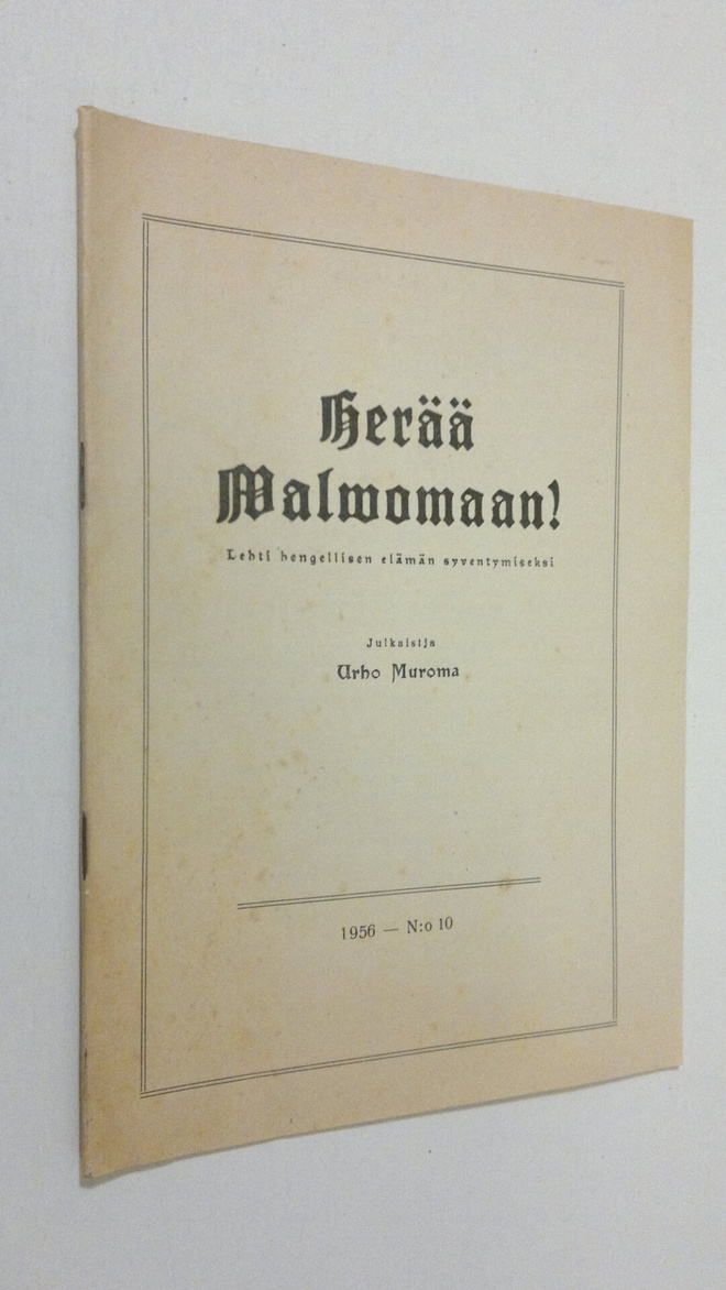 Herää valvomaan! N:o 10 1956