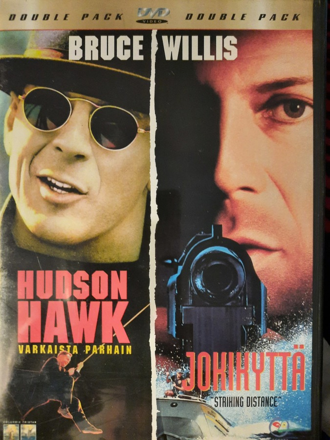 HUDSON HAWK 1991 & JOKIKYTTÄ 1993 Bruce Willis 2dvd