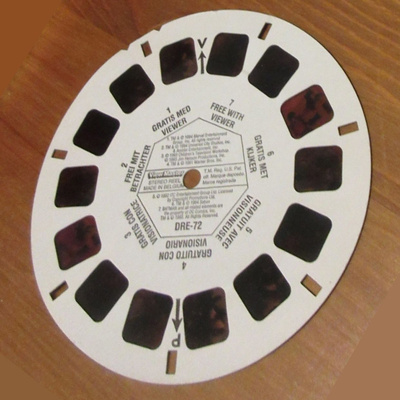 Viewer-Master esittelykiekko (1991-94 mm. Batman, Wolverine)