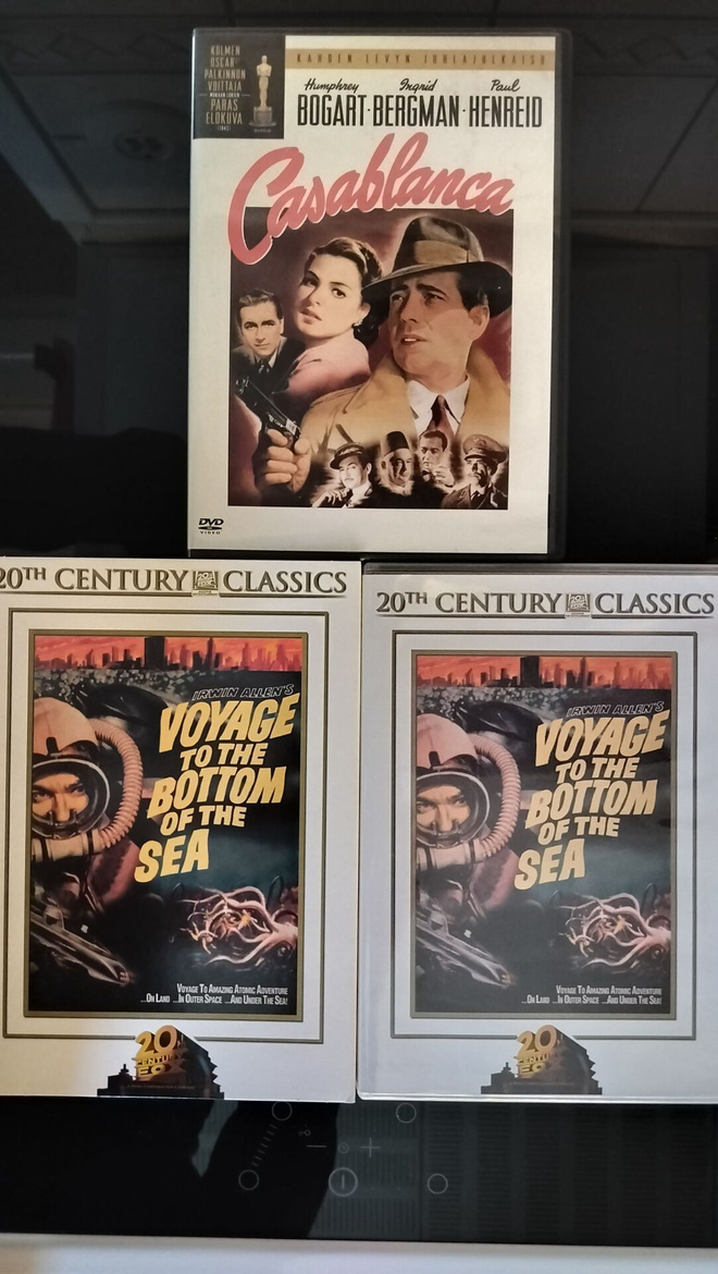 Casablanca ja Operaatio Atomi sukellusvene 2 x DVD