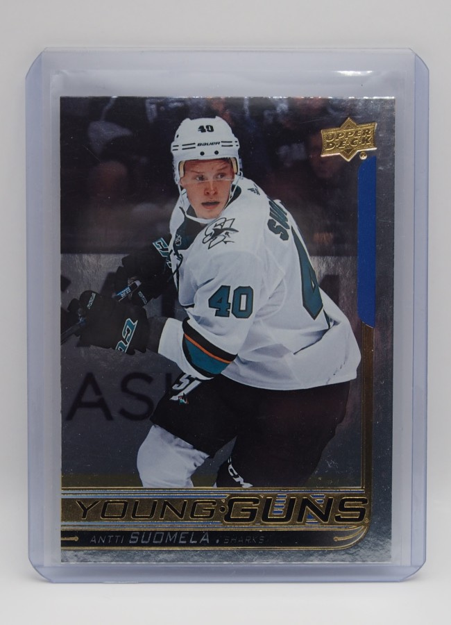 2018-19 Upper deck Young guns Silver foil Antti Suomela