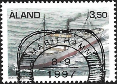 Åland 1997 Höyrylaivat 3,50 mk EP alareuna LOISTO LaPe 132
