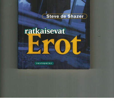 Steve de Sazer : Ratkaisevat erot