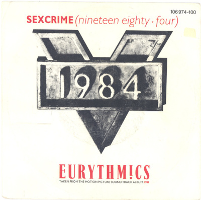 EURYTHMICS: Sexcrime / I Did It Just The Same 7"