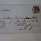 Lübeck, Lindenplatz, puiston istutuksia, p. 1903 -> Suomeen - pikkukuva 2