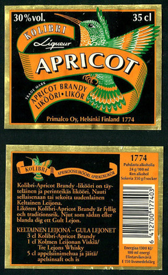 APRICOT KOLIBRI Ligueur