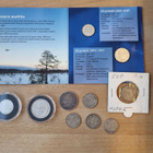 Hopeisia markkoja ja pennejä yht. 10 kpl - pikkukuva 1