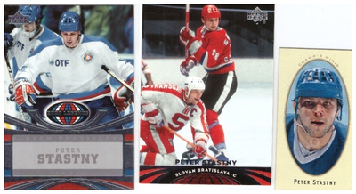 3 x Legenda PETER STASTNY Nordiques, Bratislava