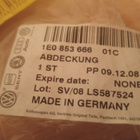 VW Golf 1E0 853 666 01C  ilmanottosäleikkö. - pikkukuva 3