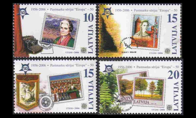 Latvia 652-5 ** Europa-merkit 50v (2006)