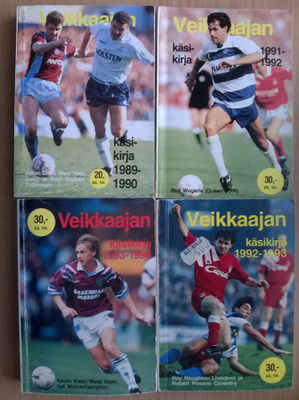 Veikkaajan käsikirja 4kpl (1989-1994)