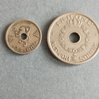 Norge 1krone 1946 + 25 øre 1923 - pikkukuva 1