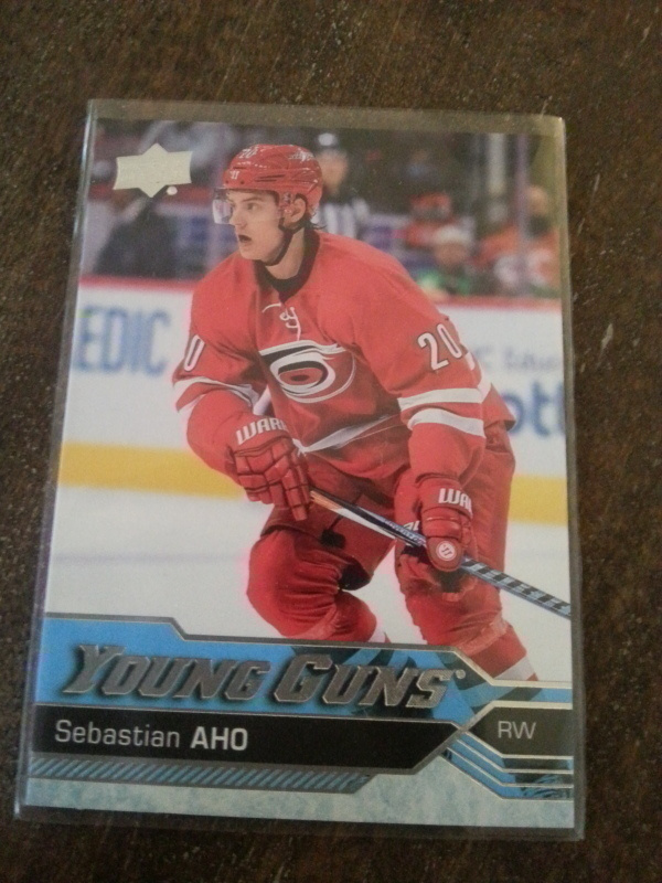 2016-17 UD Young Guns Sebastian Aho RC