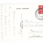 VANHA Postikortti Sotkamo Vuokatti 1958 Erikoisleima - pikkukuva 2