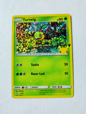 McDonalds 2021 Pokemon 25th Anniversary Holo - Turtwig