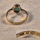 Kultainen antiikkisormus, 18K, 17,5 mm, 2,25 g - pikkukuva 2