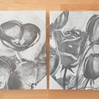 Sisustustaulut / Decoration canvases (2x 51x51x4 cm) - pikkukuva 1