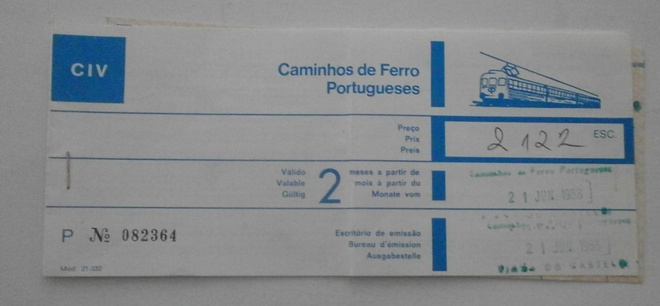 Portugal, junalippu Santiago de Compostela ym. v. 1988