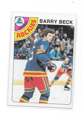1978-79 Topps #121 Barry Beck Colorado Rockies RC