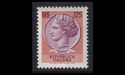 Italia 1434 ** Käyttösarja Italia Turrita 125 L (1974)