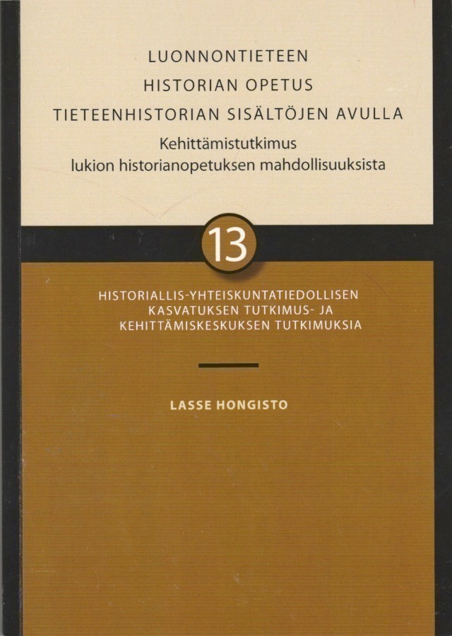 Lasse Hongisto: Luonnontieteen historian opetus