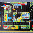 Vintage Liikennealusta leikkeihin. 120×77cm - pikkukuva 1