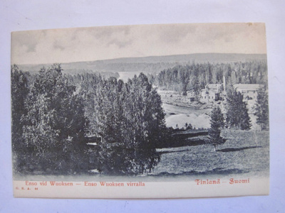 VANHA Postikortti Enso HUIPPUKUNTO ennen-1905 Luov. Karjala