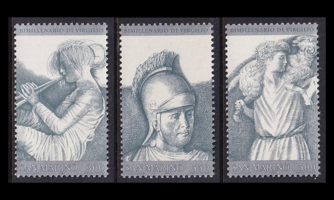San Marino 1230-2 ** Runoilija Vergilius (1981)