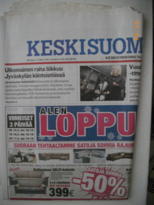 Keskisuomalainen 15.2.2006 (27.5)