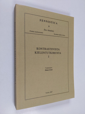 Kontrastiivista kielentutkimusta 1