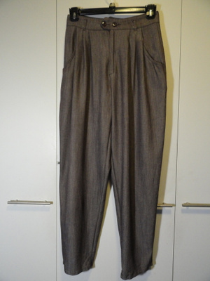 Vintage: Ruskeat PTA housut, koko 38