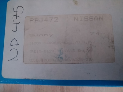 GP Polttoainepumppu PBJ472 Nissan Sunny